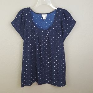 Polka Dot Maternity Top